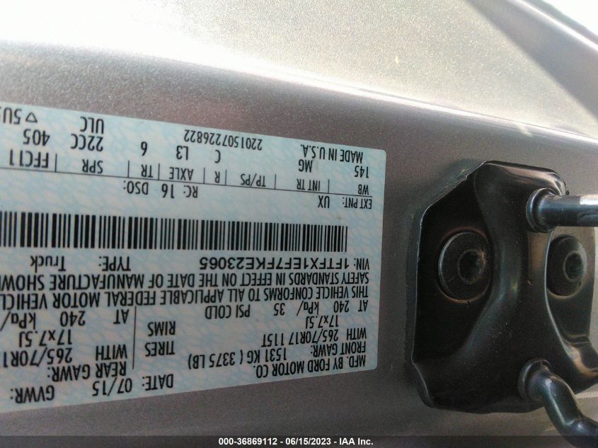 2015 FORD F-150 XLT/XL W - 1FTFX1EF7FKE23065