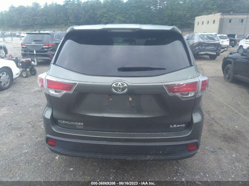 2015 TOYOTA HIGHLANDER LE - 5TDBKRFH7FS204921