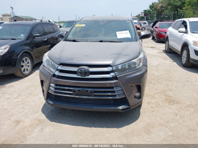 2018 TOYOTA HIGHLANDER LIMITED - 5TDYZRFH2JS285762