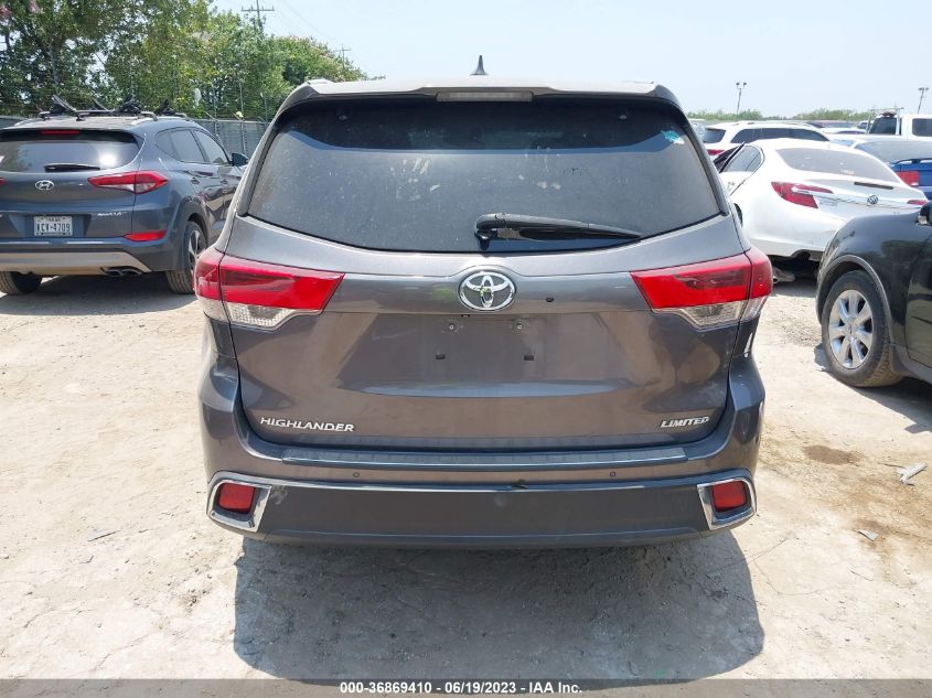 2018 TOYOTA HIGHLANDER LIMITED - 5TDYZRFH2JS285762