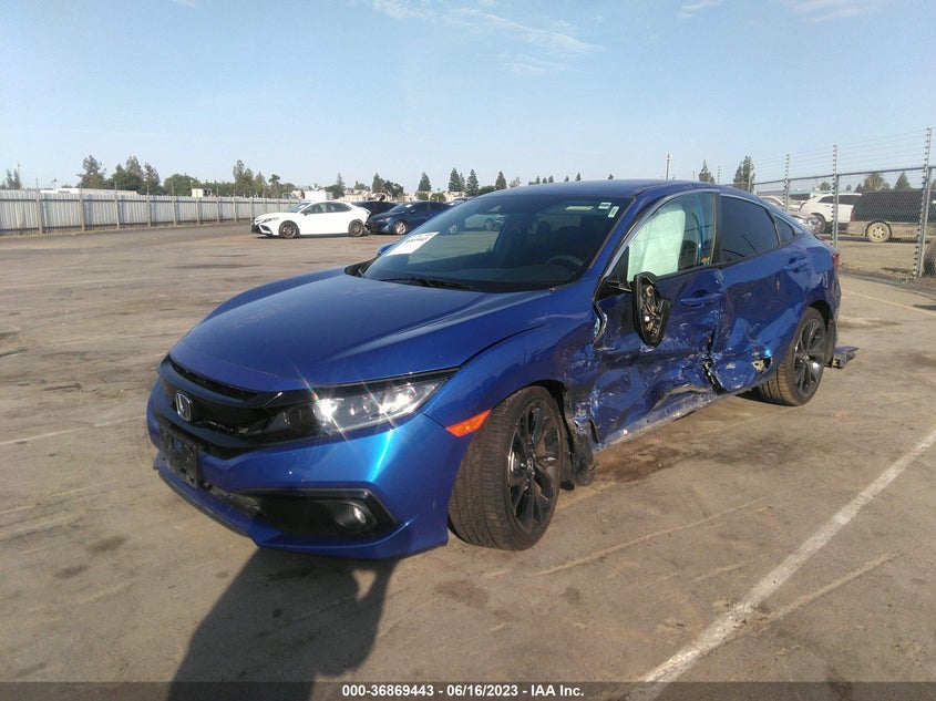 VIN 2HGFC2F89MH510053 2021 HONDA CIVIC SEDAN SPORT