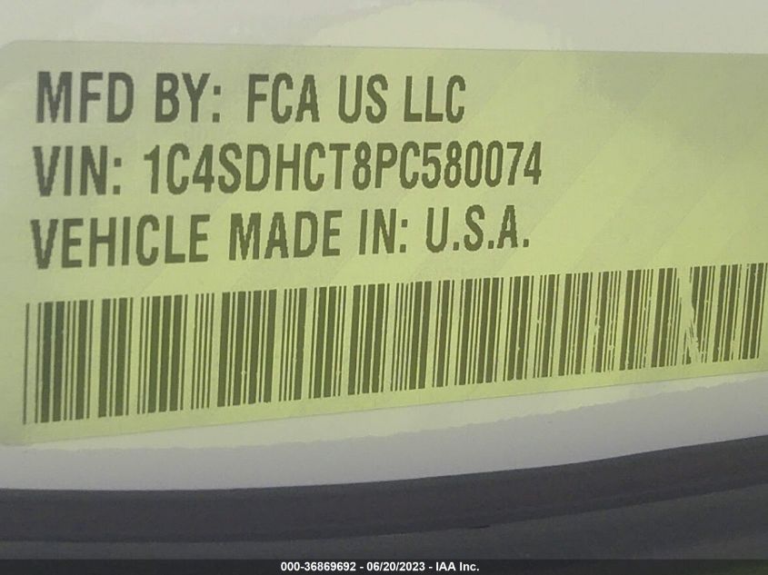 1C4SDHCT8PC580074 Dodge Durango R/T PLUS 9