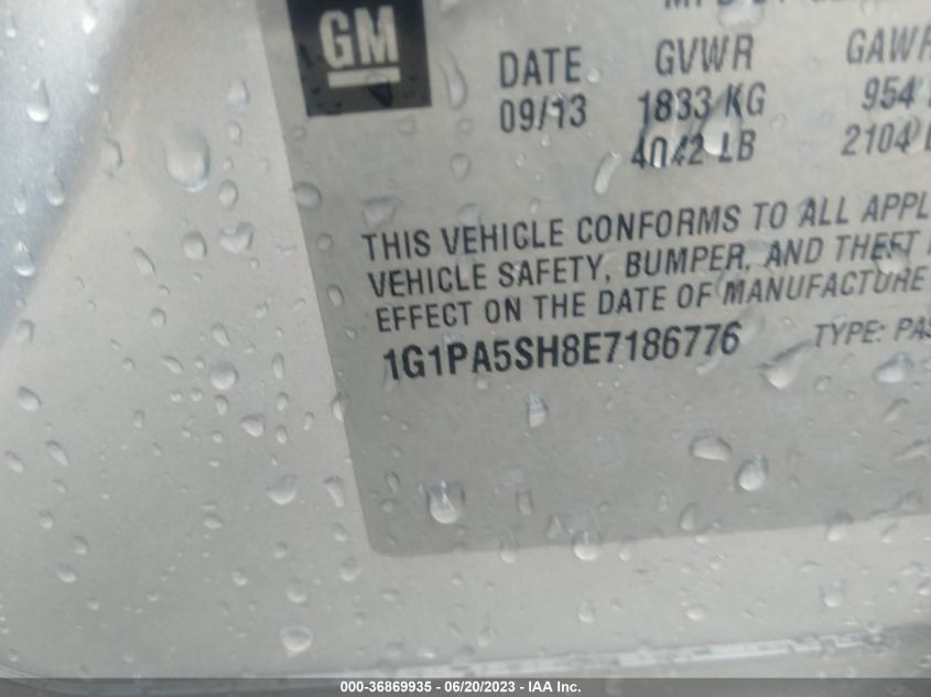 2014 CHEVROLET CRUZE LS - 1G1PA5SH8E7186776