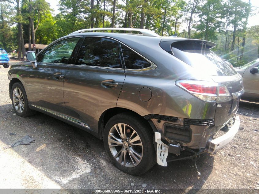 2013 LEXUS RX 450H - JTJBC1BAXD2054764