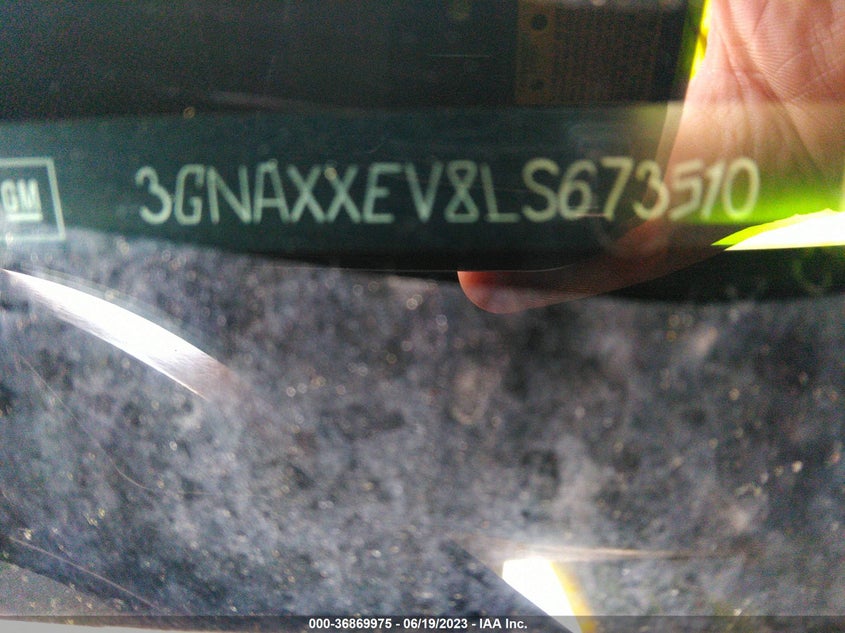 VIN 3GNAXXEV8LS673510 2020 CHEVROLET EQUINOX PREMIER