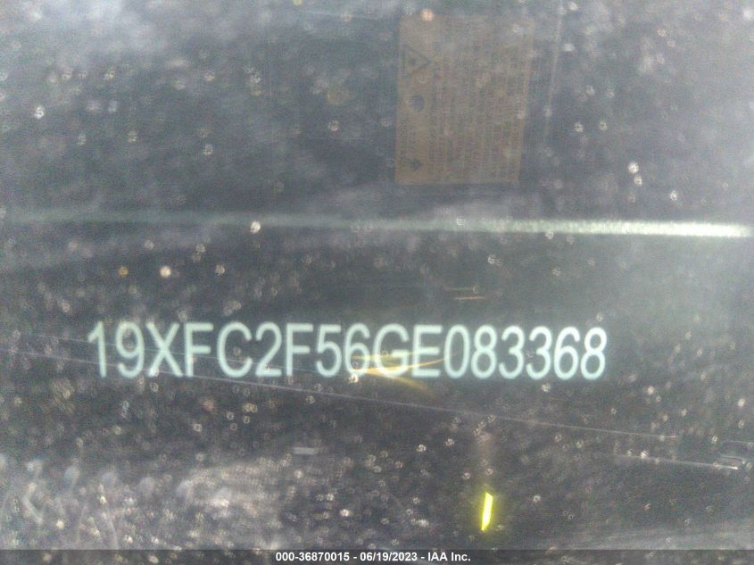 2016 HONDA CIVIC SEDAN LX - 19XFC2F56GE083368