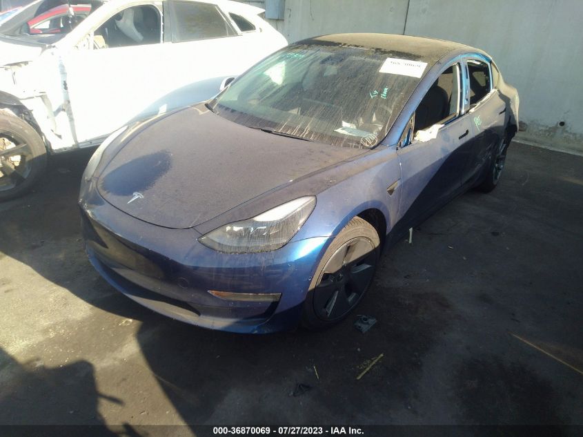 2021 TESLA MODEL 3 LONG RANGE - 5YJ3E1EBXMF995733