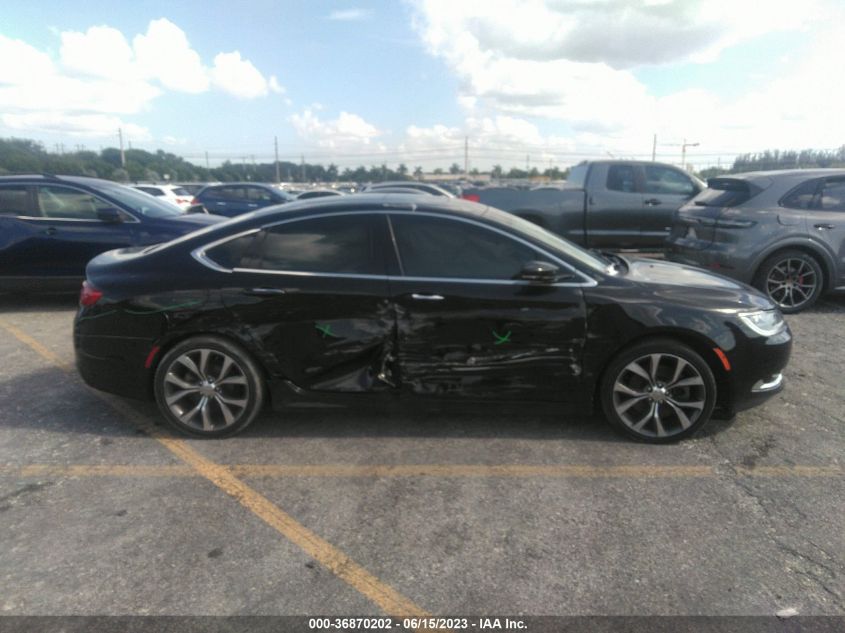2016 CHRYSLER 200 C - 1C3CCCCG9GN180790
