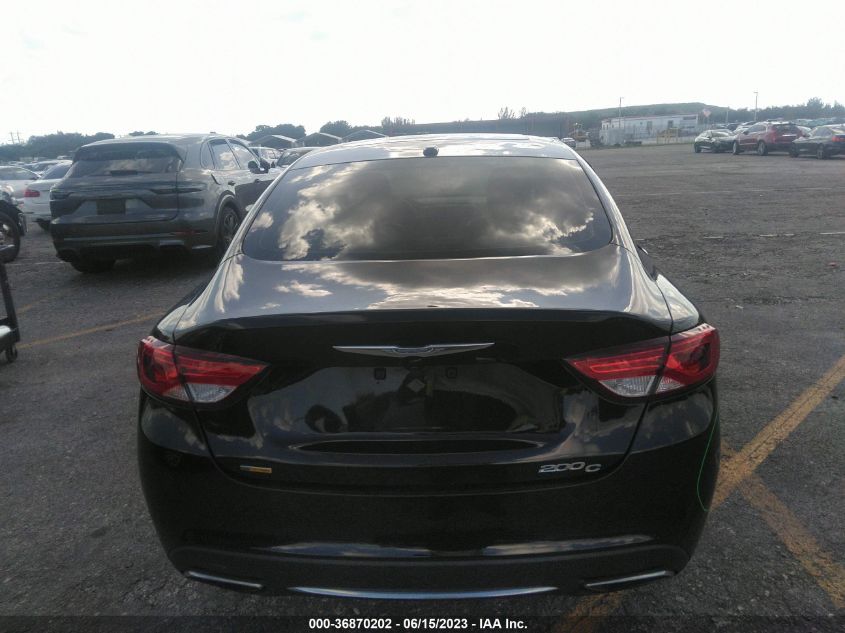 2016 CHRYSLER 200 C - 1C3CCCCG9GN180790