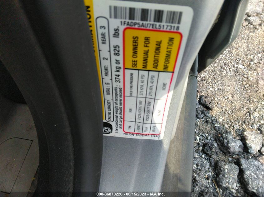 2014 FORD C-MAX HYBRID SE - 1FADP5AU7EL517318