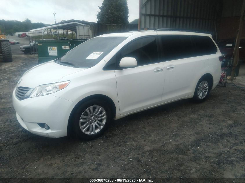2015 TOYOTA SIENNA XLE/XLE AAS/LTD - 5TDYK3DC2FS576665