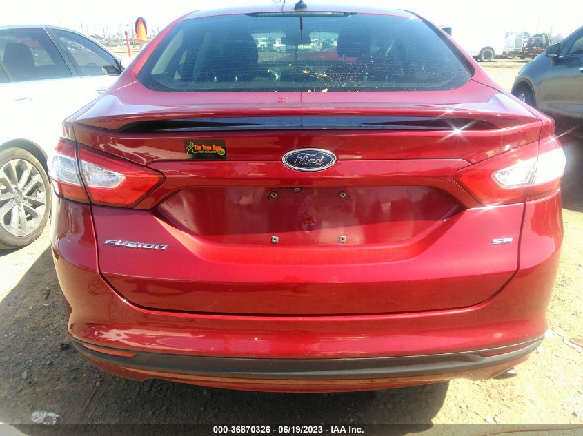 2015 FORD FUSION SE - 3FA6P0H76FR101985