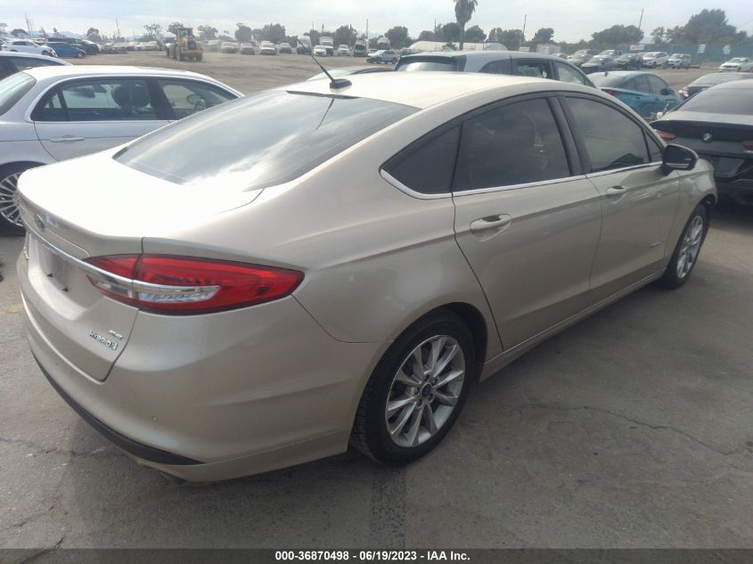 2017 FORD FUSION HYBRID SE - 3FA6P0LU1HR266987