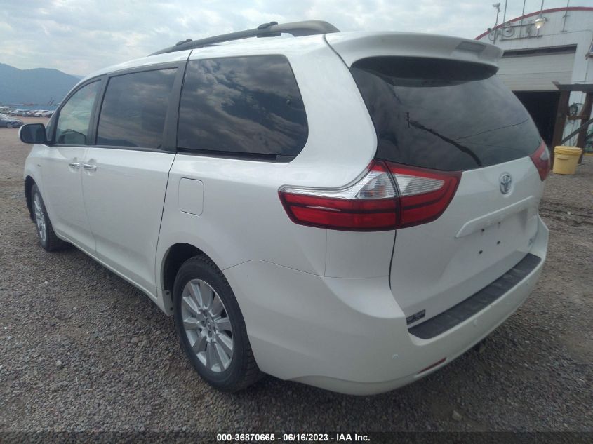 2017 TOYOTA SIENNA XLE - 5TDDZ3DC5HS154676