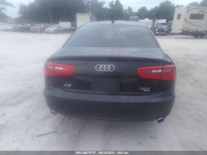 2013 AUDI A6 3.0T PREMIUM PLUS - WAUGGAFCXDN009232
