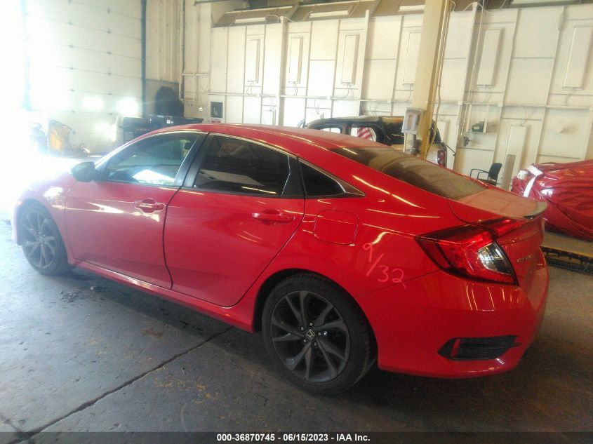 2019 HONDA CIVIC SEDAN SPORT - 2HGFC2E81KH509011