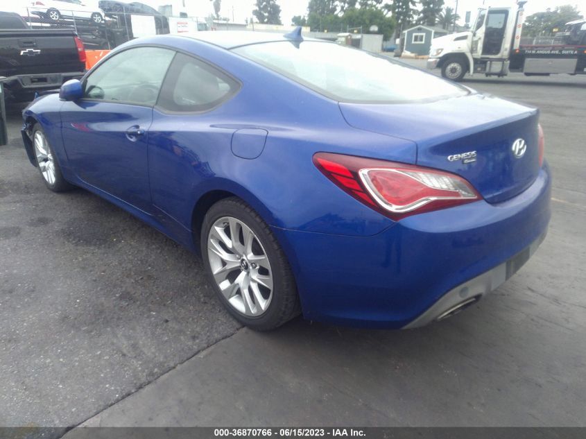 2013 HYUNDAI GENESIS COUPE 2.0T KMHHT6KD0DU105127