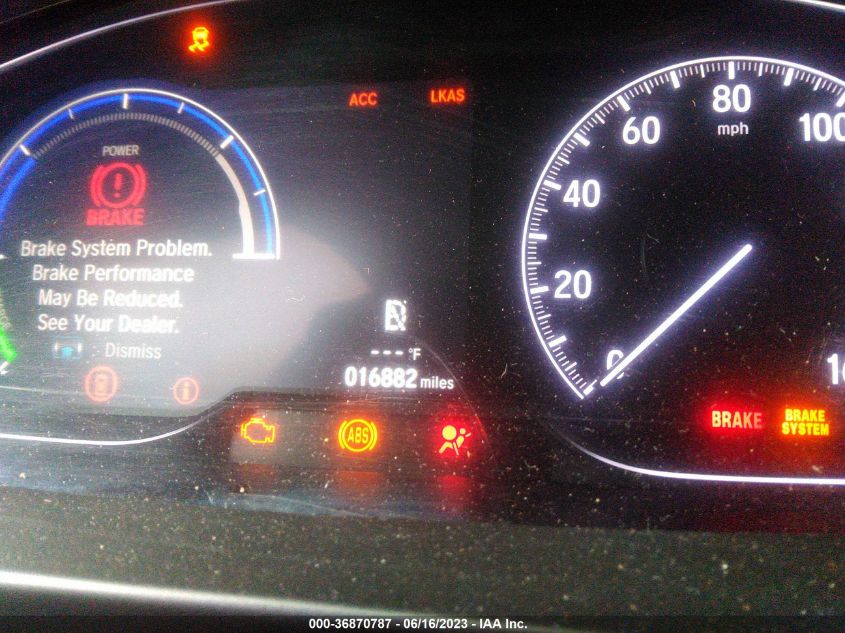 2019 HONDA INSIGHT TOURING 19XZE4F92KE023506