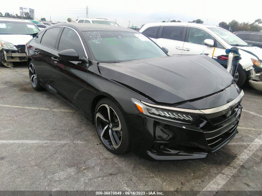 2021 HONDA ACCORD SEDAN SPORT - 1HGCV1F35MA106824