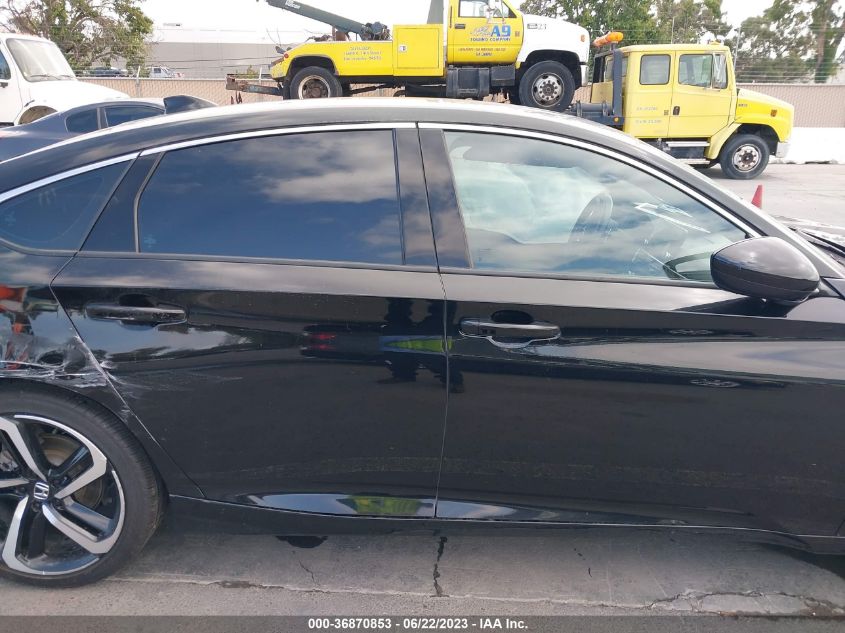 2021 HONDA ACCORD SEDAN SPORT - 1HGCV1F31MA070498