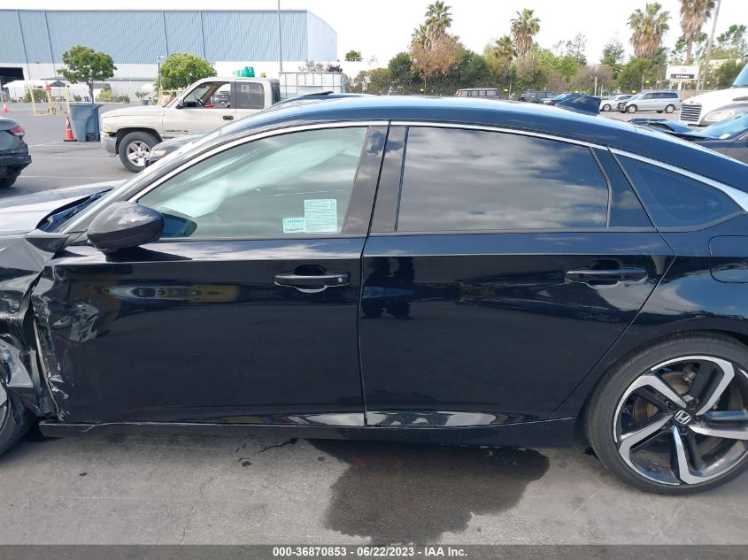 2021 HONDA ACCORD SEDAN SPORT - 1HGCV1F31MA070498