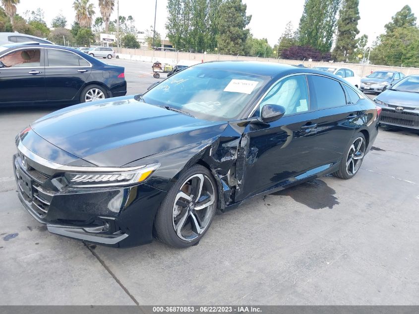 2021 HONDA ACCORD SEDAN SPORT - 1HGCV1F31MA070498