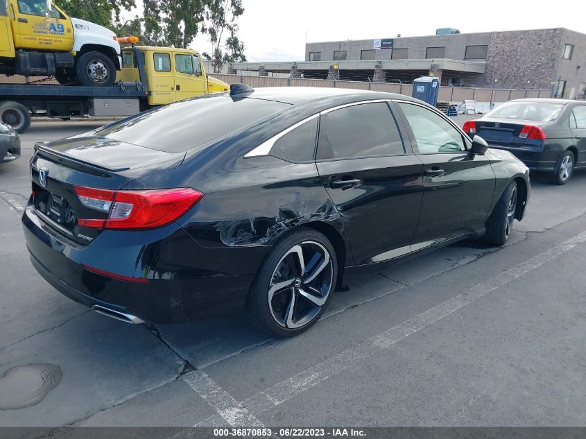 2021 HONDA ACCORD SEDAN SPORT - 1HGCV1F31MA070498