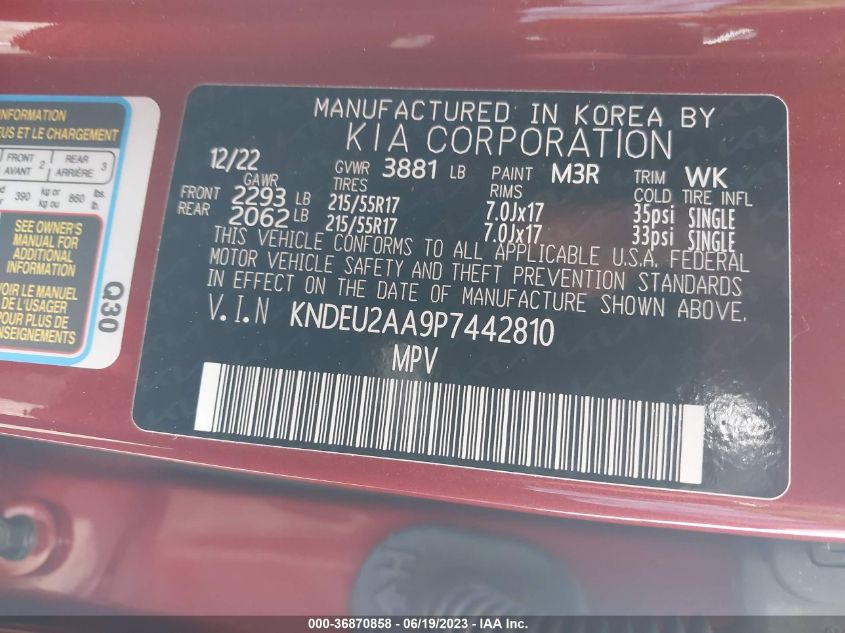 2023 KIA SELTOS S - KNDEU2AA9P7442810