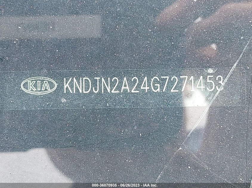 2016 KIA SOUL - KNDJN2A24G7271453
