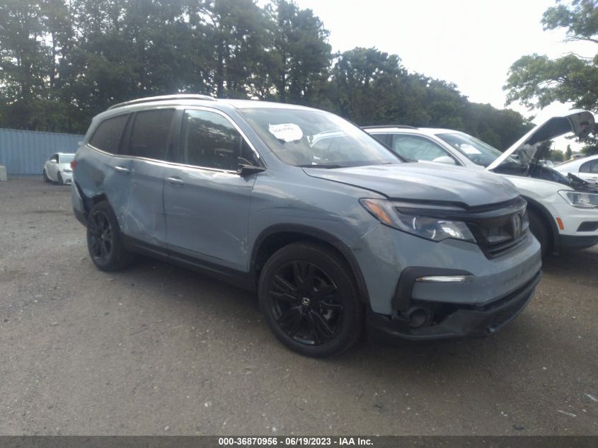 2022 HONDA PILOT SE - 5FNYF6H21NB084512