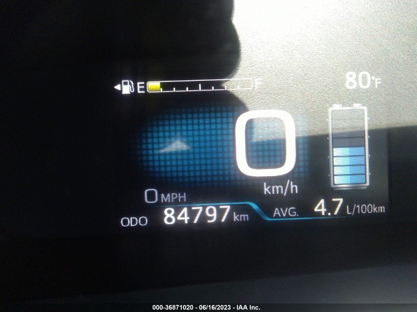 2016 TOYOTA PRIUS FOUR - JTDKARFU2G3016780
