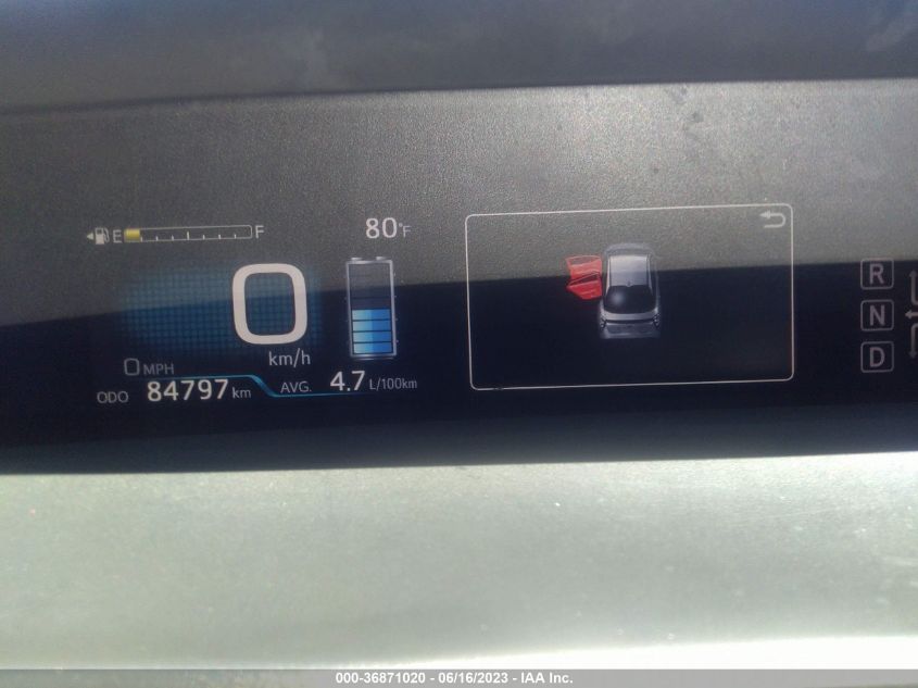 2016 TOYOTA PRIUS FOUR - JTDKARFU2G3016780