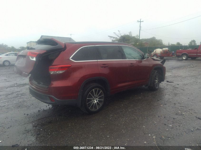 2017 TOYOTA HIGHLANDER XLE/SE - 5TDJZRFH2HS449281
