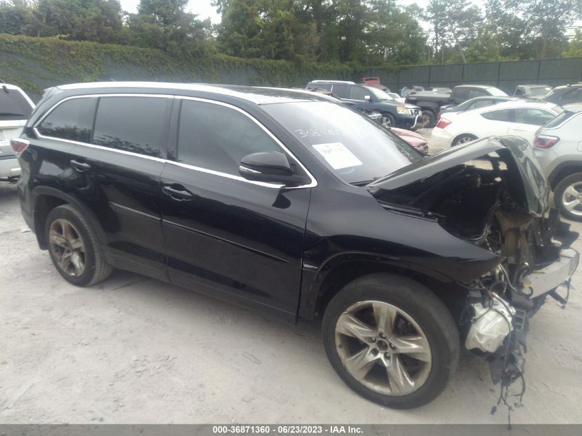 2016 TOYOTA HIGHLANDER LIMITED - 5TDDKRFH1GS289541