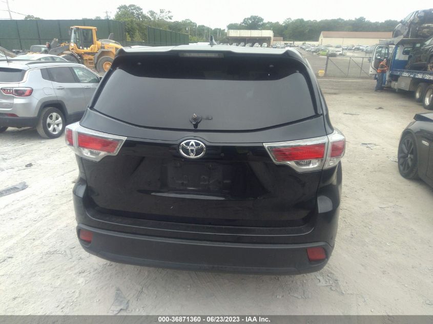 2016 TOYOTA HIGHLANDER LIMITED - 5TDDKRFH1GS289541
