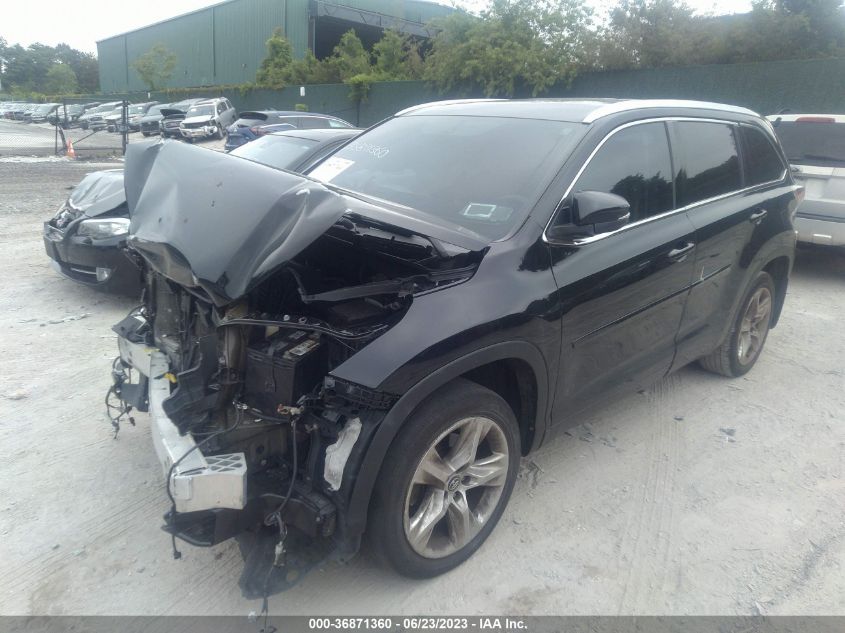 2016 TOYOTA HIGHLANDER LIMITED - 5TDDKRFH1GS289541