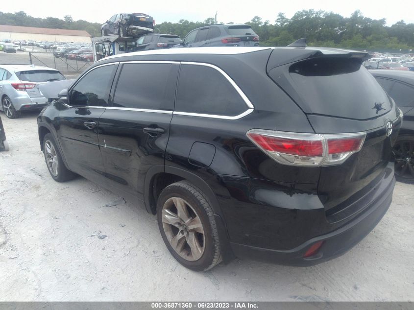 2016 TOYOTA HIGHLANDER LIMITED - 5TDDKRFH1GS289541
