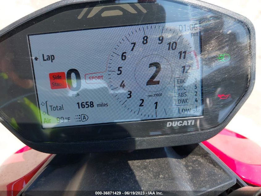 2022 DUCATI STREETFIGHTER V2 ZDMFAKYW6NB002976