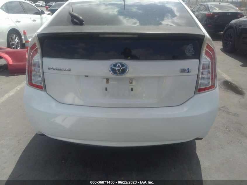 2013 TOYOTA PRIUS ONE/TWO/THREE/FOUR/FIVE - JTDKN3DU3D1711457
