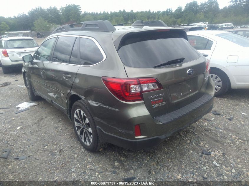 2017 SUBARU OUTBACK 2.5I LIMITED - 4S4BSANC0H3293514