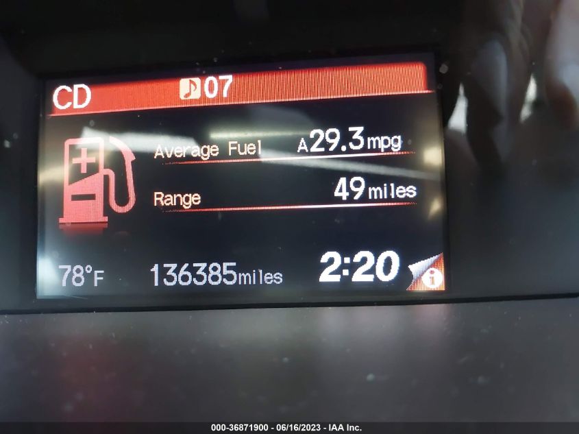 2013 HONDA CIVIC SDN EX-L - 19XFB2F91DE260135