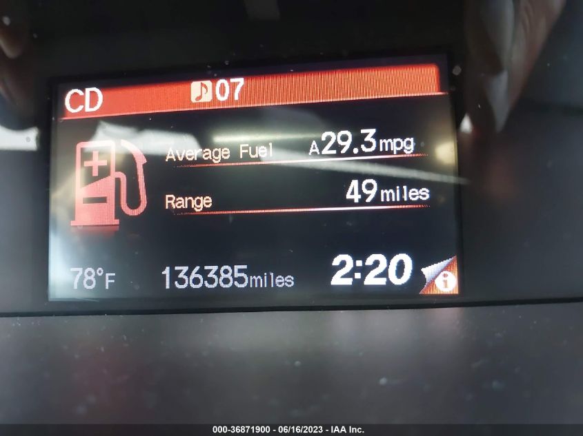 2013 HONDA CIVIC SDN EX-L - 19XFB2F91DE260135