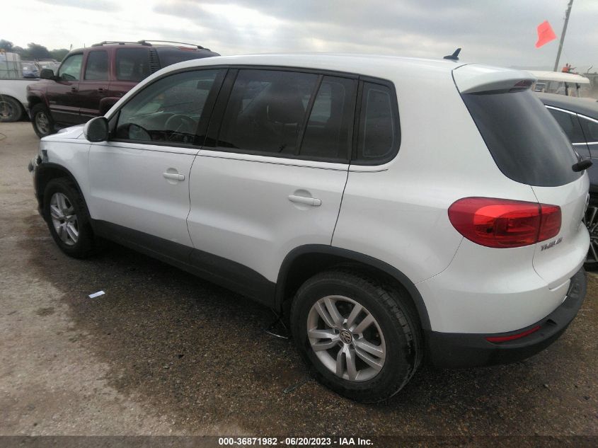 2014 VOLKSWAGEN TIGUAN S - WVGAV3AX6EW570166