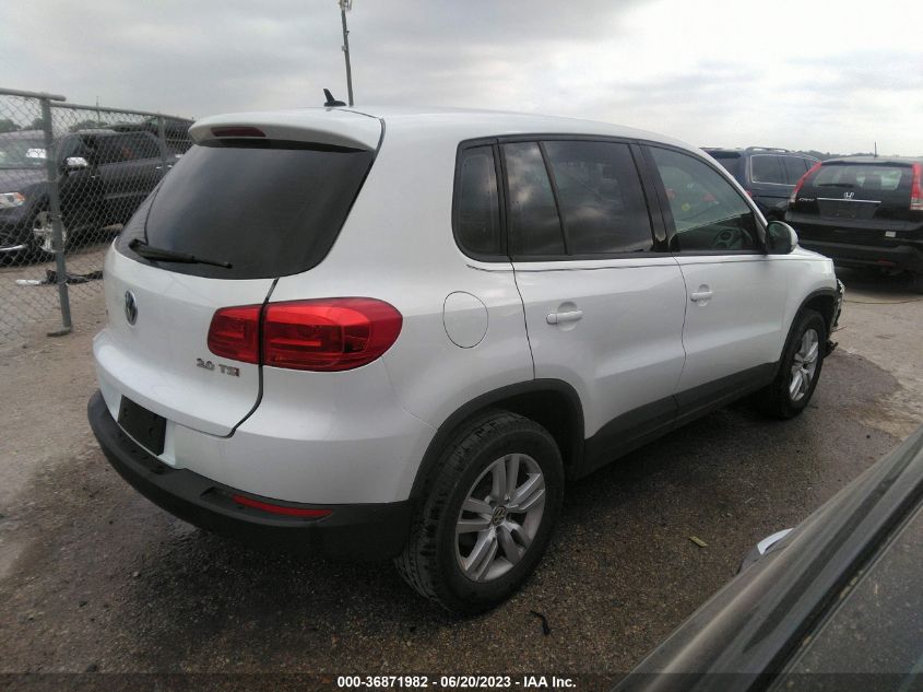 2014 VOLKSWAGEN TIGUAN S - WVGAV3AX6EW570166