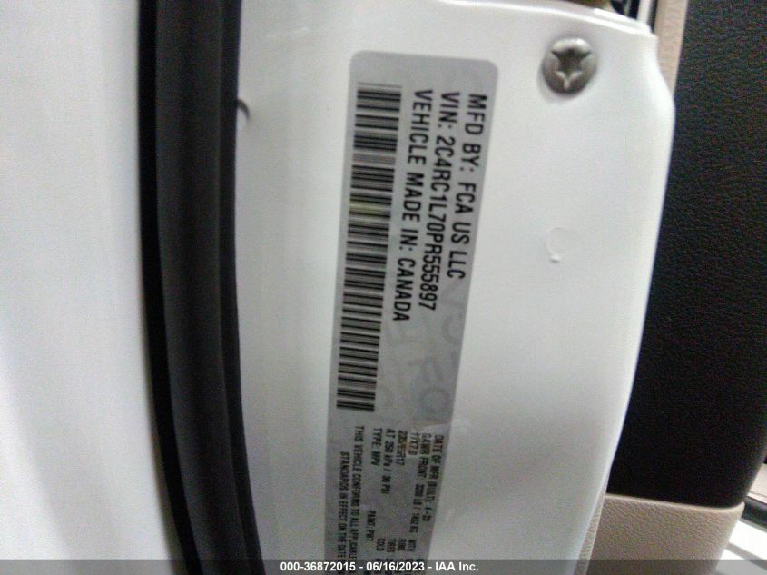 2023 CHRYSLER PACIFICA - 2C4RC1L70PR555897