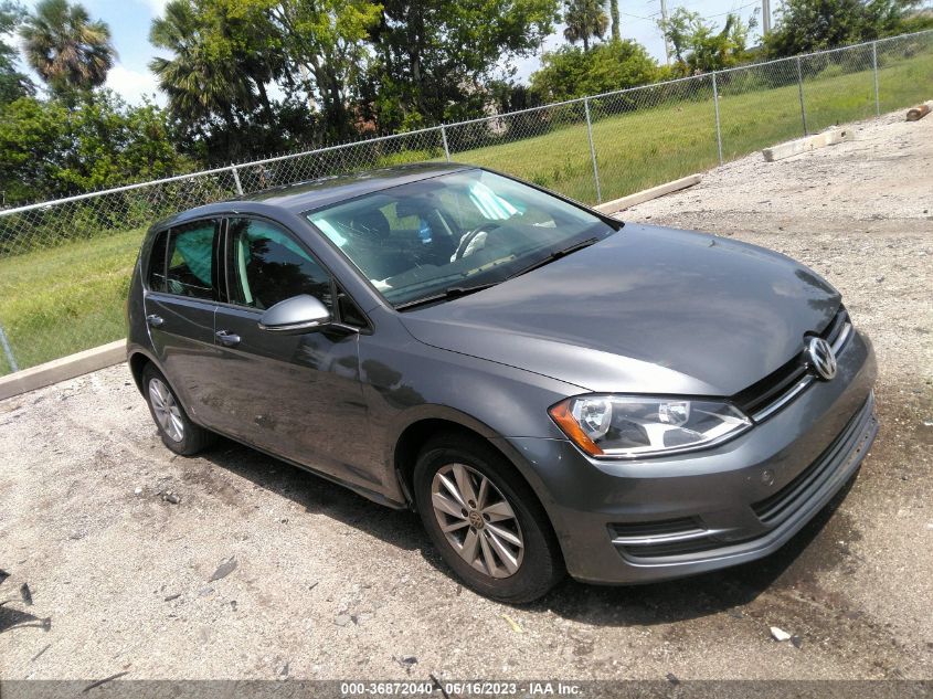 2016 VOLKSWAGEN GOLF TSI S - 3VW217AU6GM020922