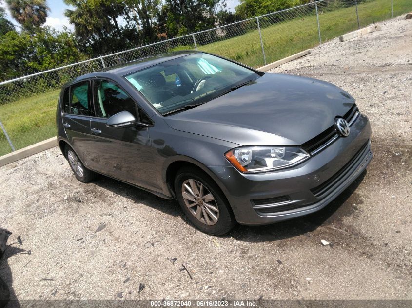 2016 VOLKSWAGEN GOLF TSI S - 3VW217AU6GM020922