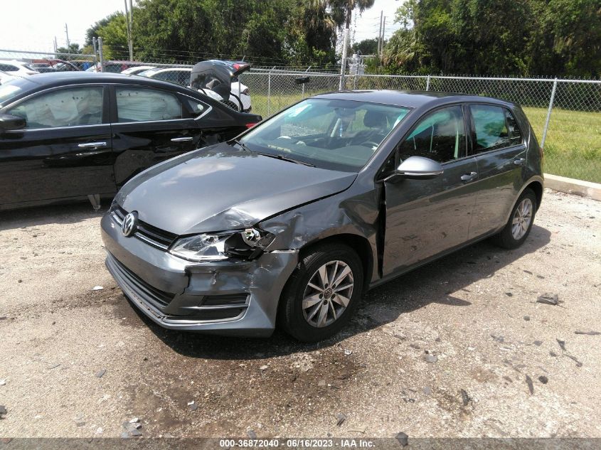 2016 VOLKSWAGEN GOLF TSI S - 3VW217AU6GM020922