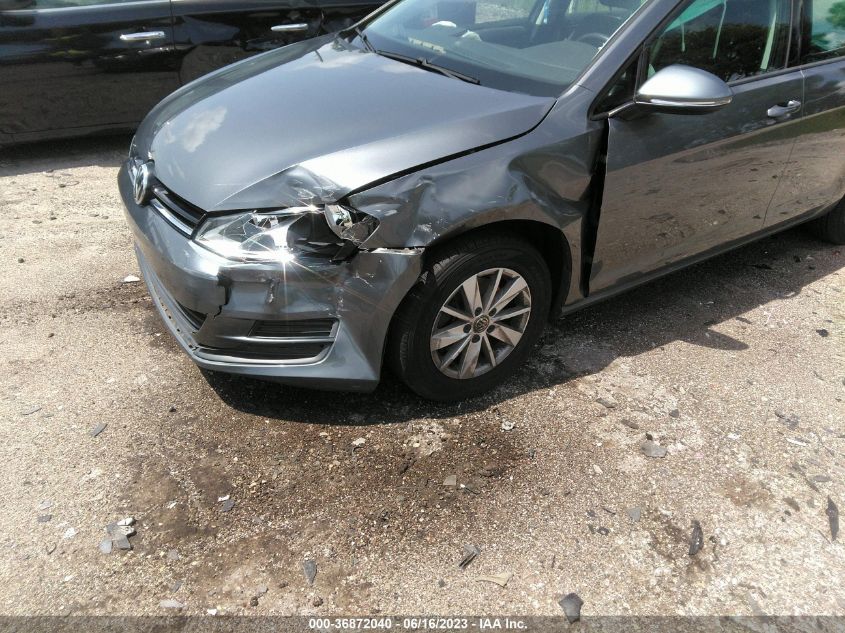 2016 VOLKSWAGEN GOLF TSI S - 3VW217AU6GM020922
