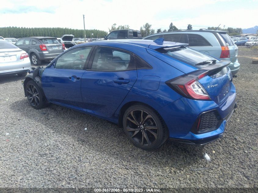 2017 HONDA CIVIC HATCHBACK SPORT - SHHFK7G43HU227930